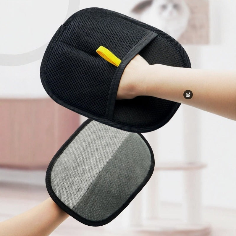 Pet Static Hair Removal Glove Double-Sided Brush Hair Remover Sticky Hair Remover Cat Hair Glove Dog Hair Comb