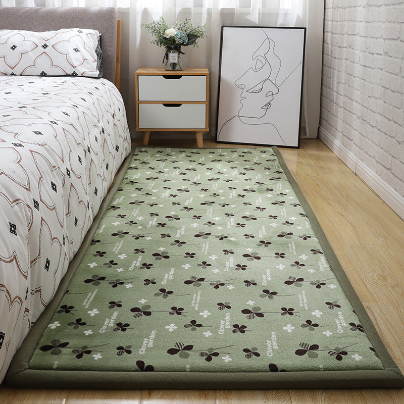 Thick Children's Coral Fleece Rug Tatami Mat for Bedroom and Living Room, Baby Crawling Mat, Window Seat Pad