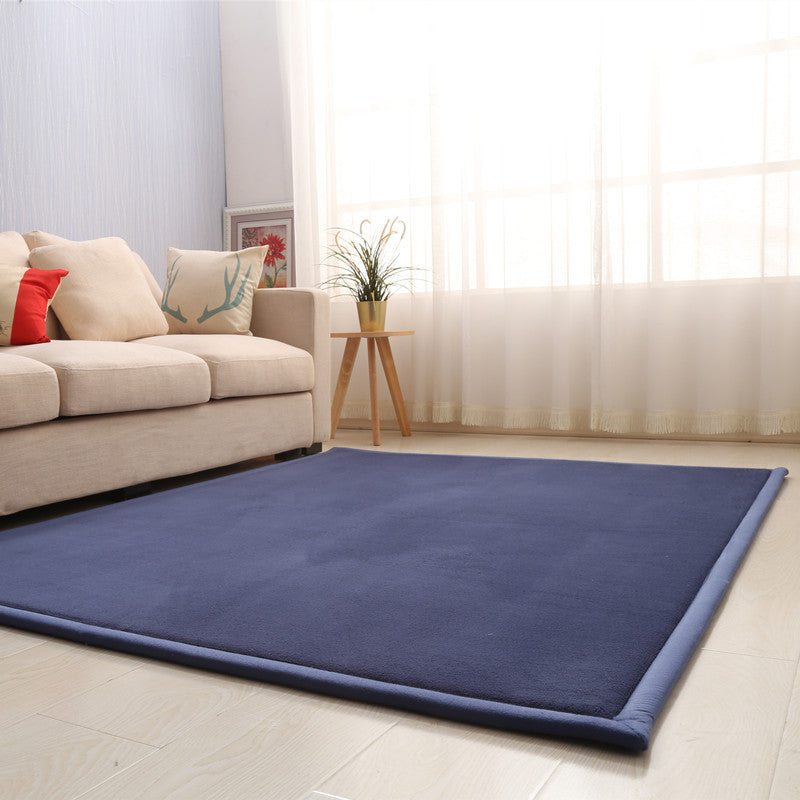 Thick Children's Coral Fleece Rug Tatami Mat for Bedroom and Living Room, Baby Crawling Mat, Window Seat Pad