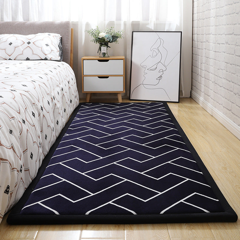 Thick Children's Coral Fleece Rug Tatami Mat for Bedroom and Living Room, Baby Crawling Mat, Window Seat Pad