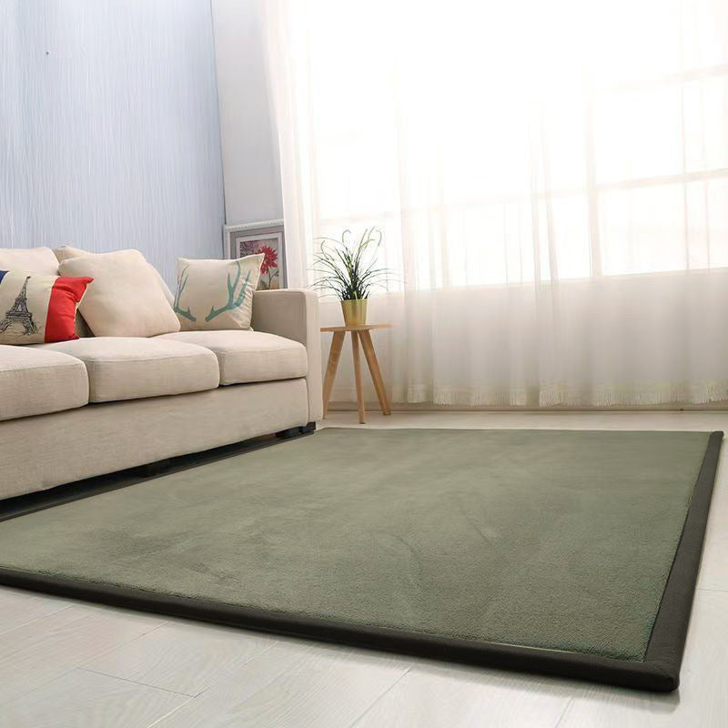 Thick Children's Coral Fleece Rug Tatami Mat for Bedroom and Living Room, Baby Crawling Mat, Window Seat Pad
