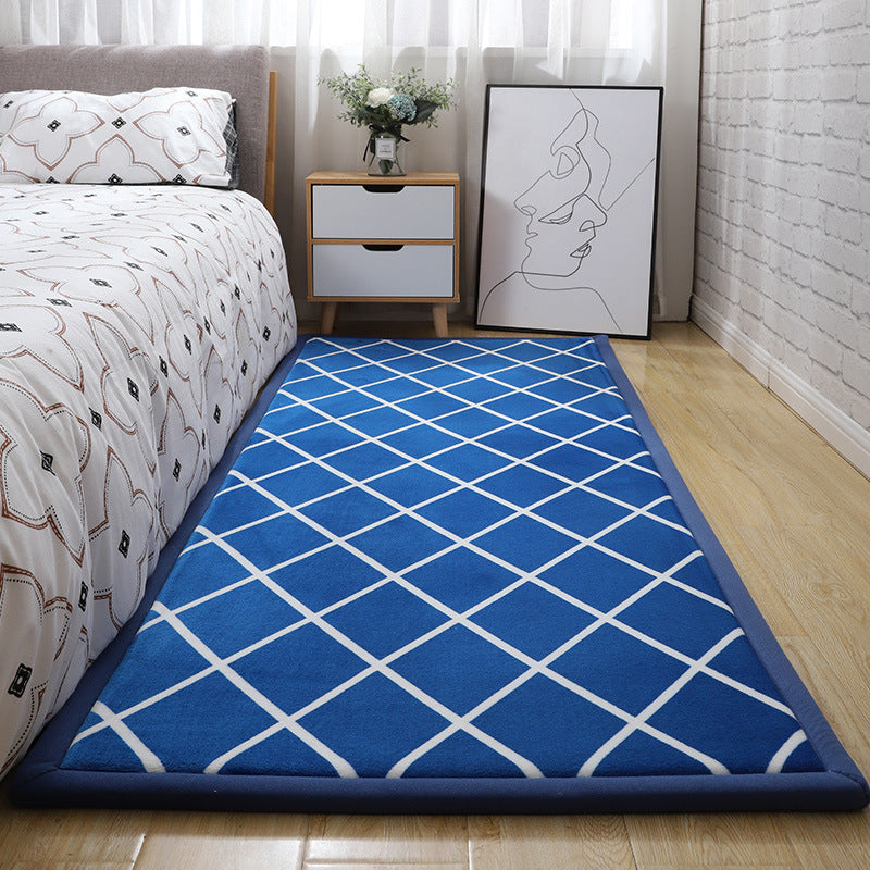 Thick Children's Coral Fleece Rug Tatami Mat for Bedroom and Living Room, Baby Crawling Mat, Window Seat Pad